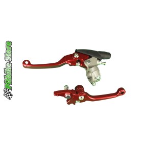 Brems und Kupplungshebel CNC K-Serie rot